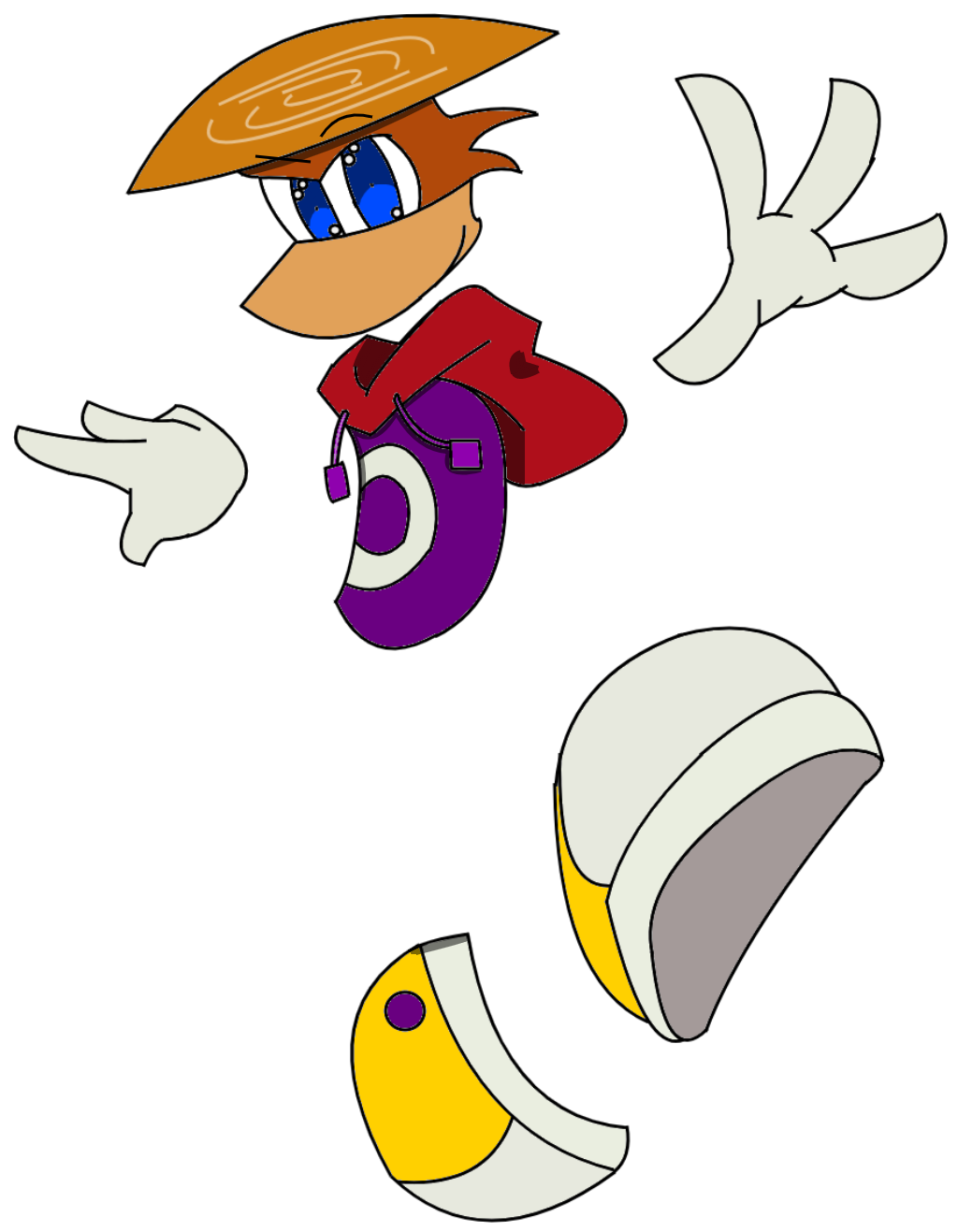 Anime Rayman Render (7) by neoholbert on DeviantArt