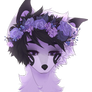 Flower crown doggo