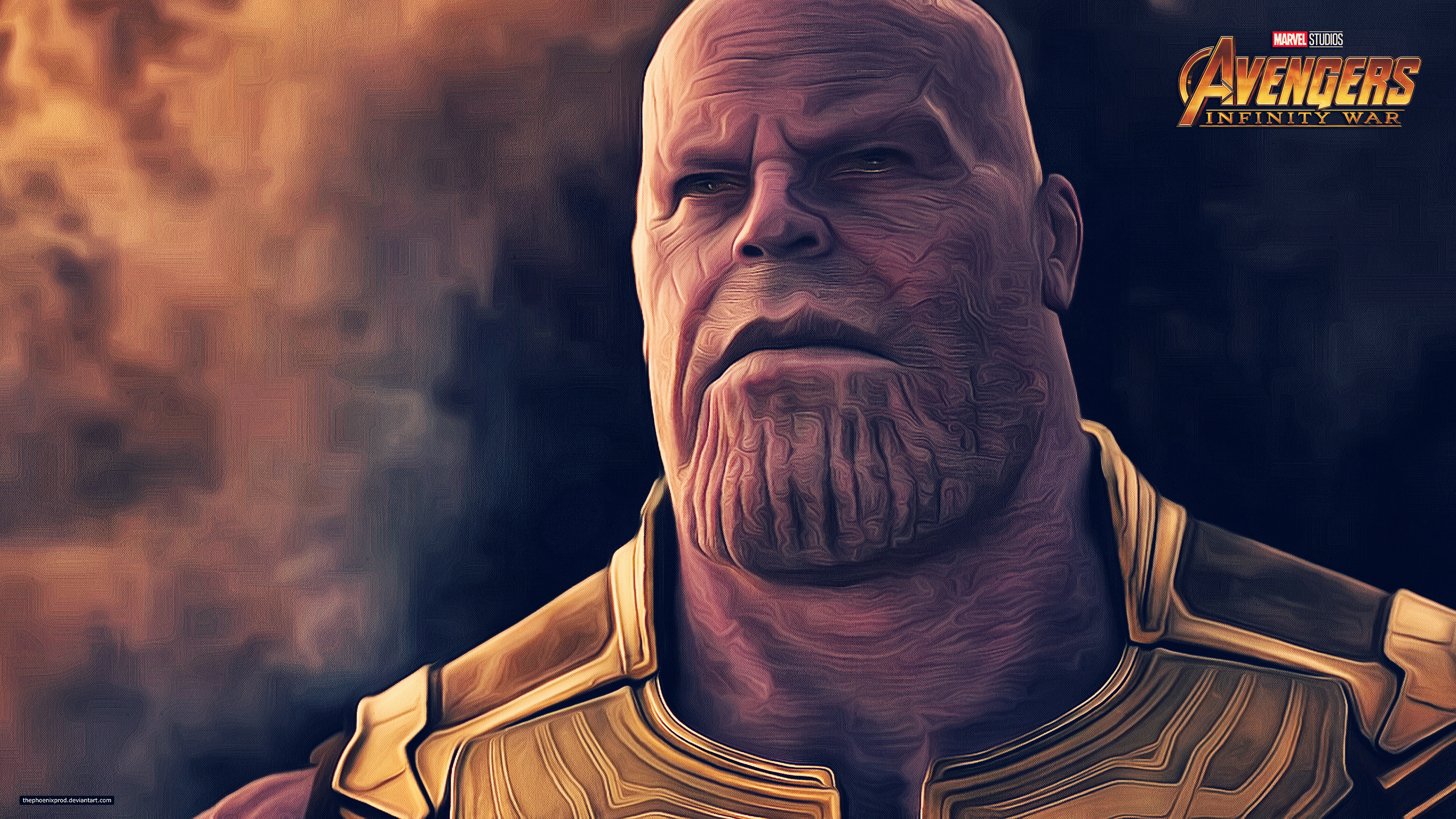 AVENGERS 3 - Infinity War - Thanos (4k Wallpaper) by thephoenixprod on DeviantArt AVENGERS 3 - Infinity War - Thanos (4k Wallpaper) by thephoenixprod on DeviantArt