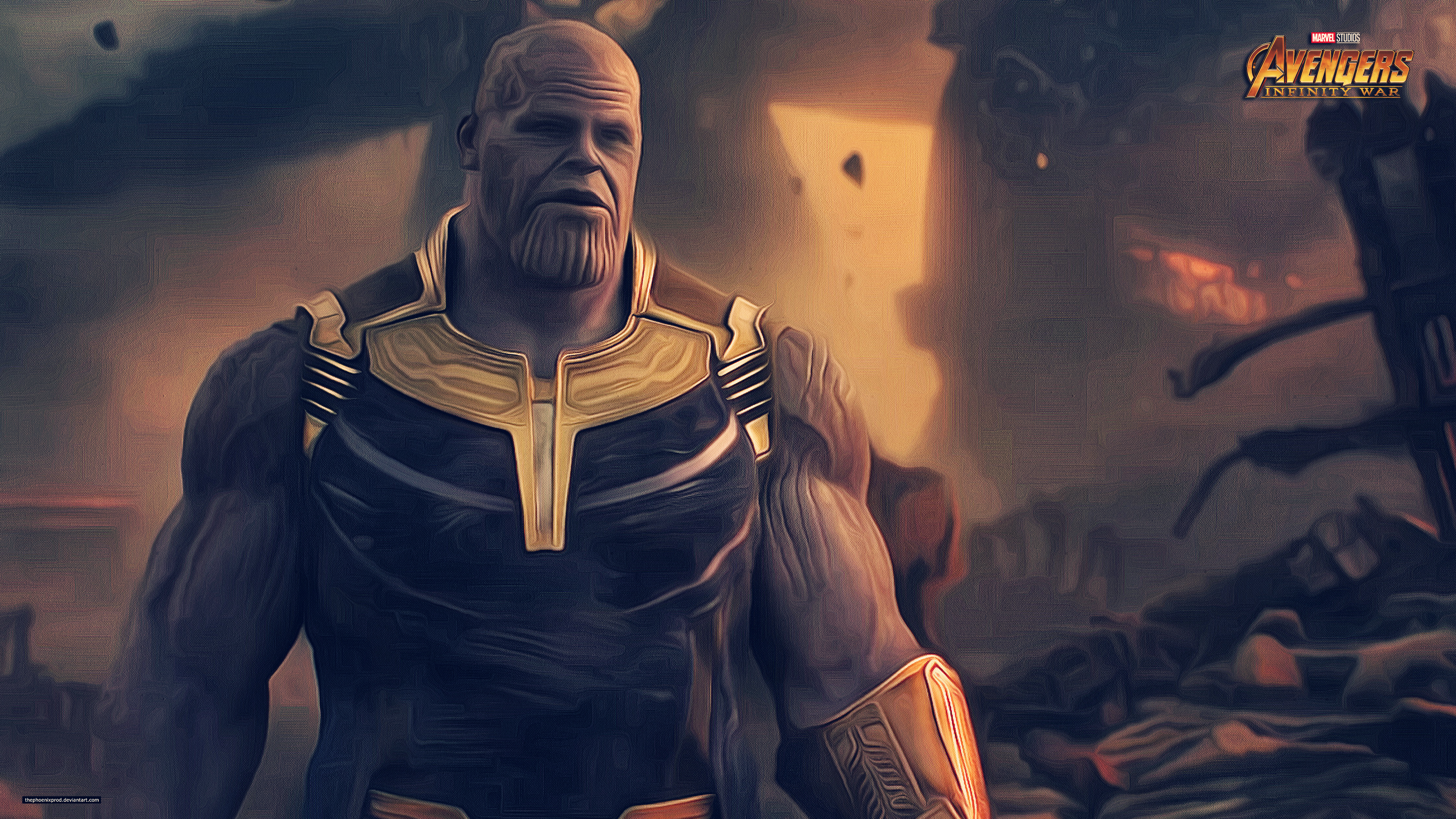 AVENGERS 3 - Infinity War - Thanos (4k Wallpaper) by thephoenixprod on DeviantArt AVENGERS 3 - Infinity War - Thanos (4k Wallpaper) by thephoenixprod on DeviantArt