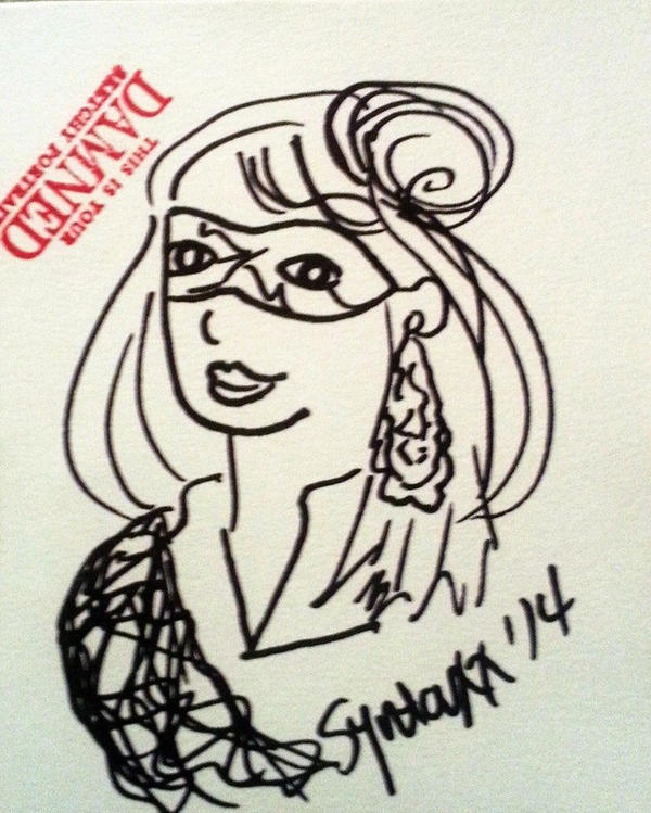 Damned Sketchy Portrait IV by toosexyforcontacts