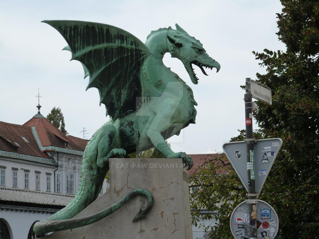 Dragon Bridge, Ljubljana by cat-paw on DeviantArt