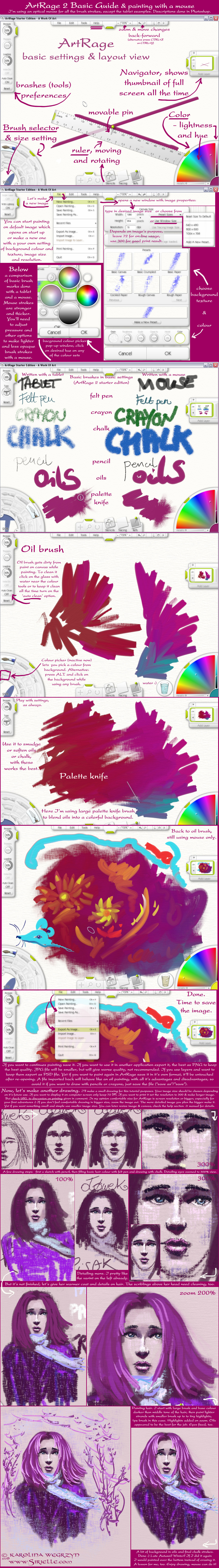 ArtRage BeginnersGuide + mouse by Sirielle