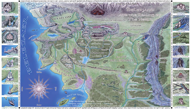 Beleriand and Realms of The North