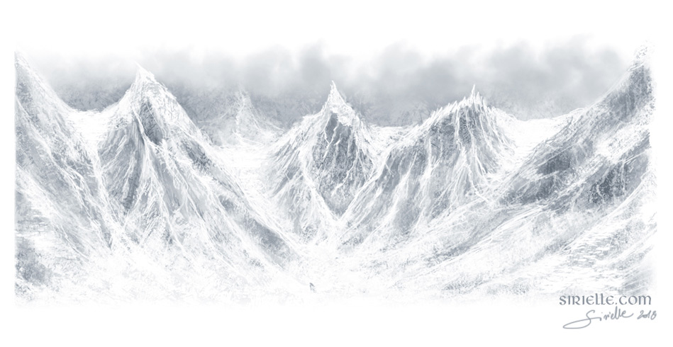 Mountains of Araman by Sirielle