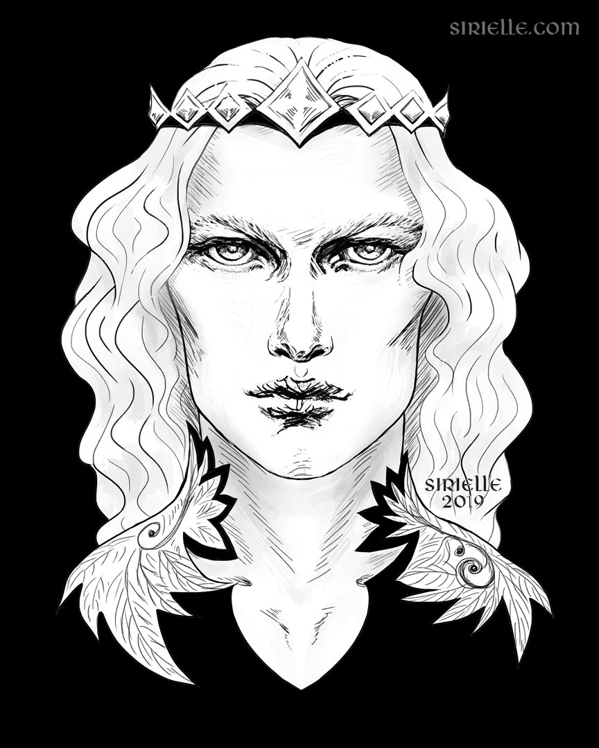 Finarfin in black by Sirielle
