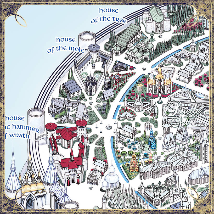 Gondolin City Map (more details in description) by Sirielle on DeviantArt