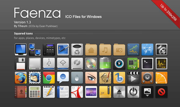 Faenza ICO files for Windows