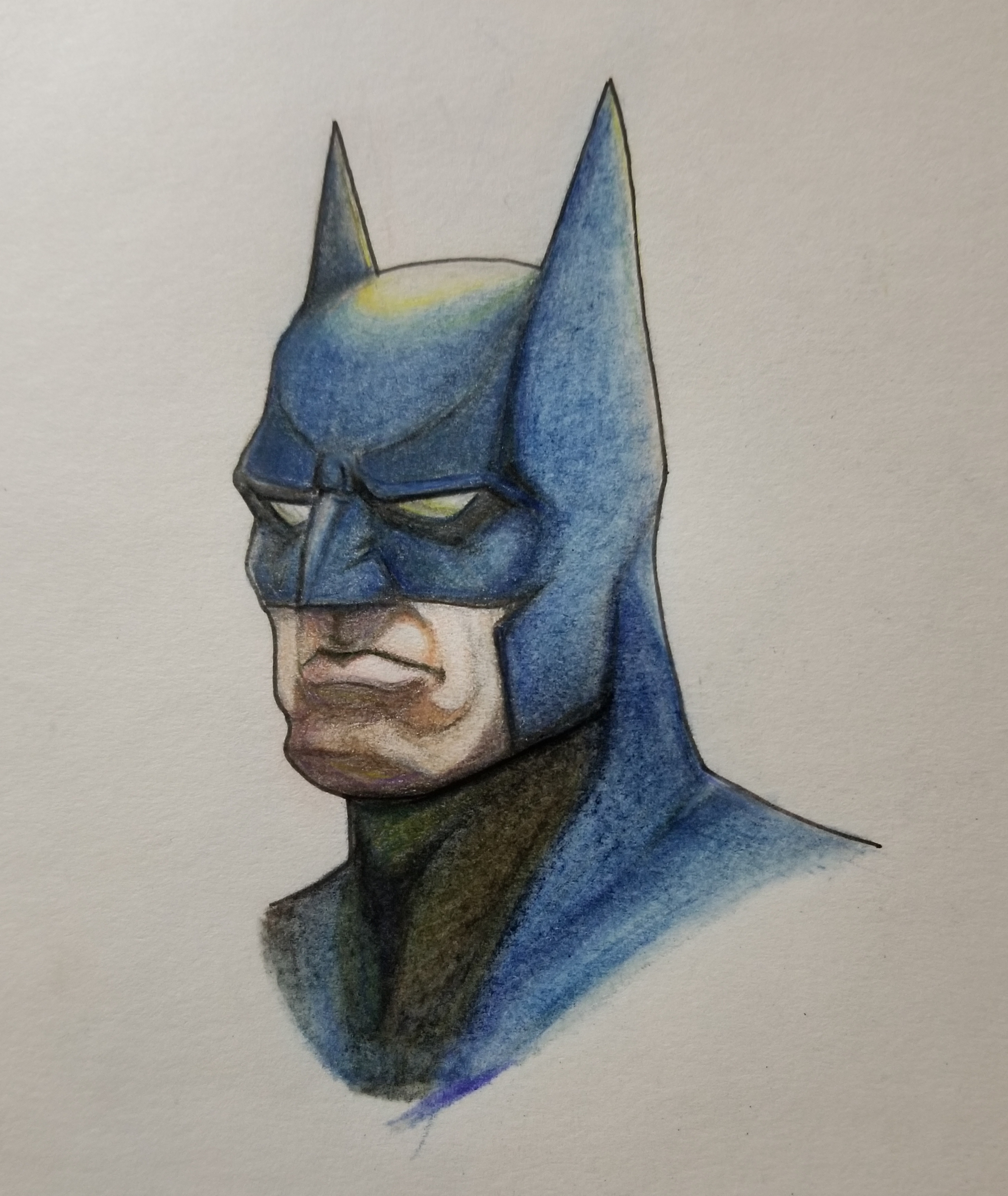 Classic Blue Grey Batman - Color Study by GuillesArt on DeviantArt