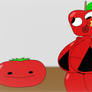 Tomato and apple