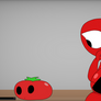 Tomato and apple, phone