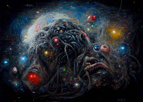 Yog-Sothoth In Space, Oil Paint on Canvas