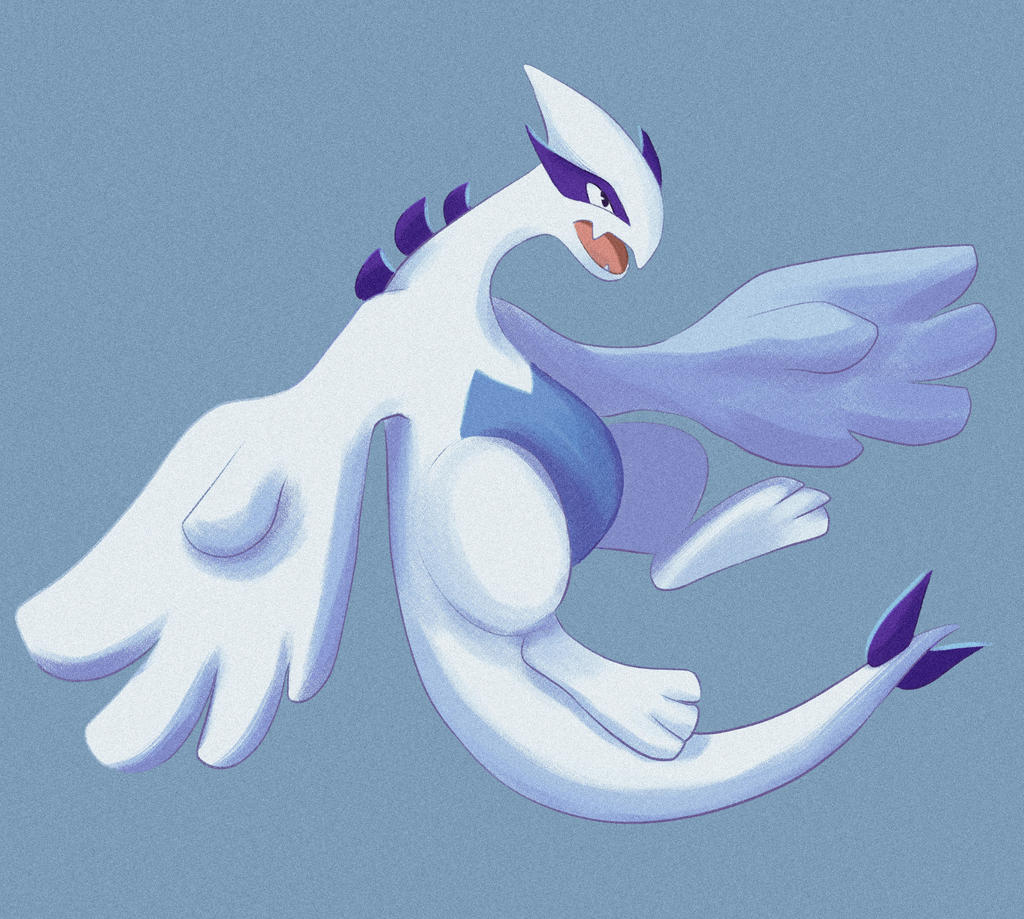 Lugia - the Monster of the Ocean by frostfoxie on deviantART