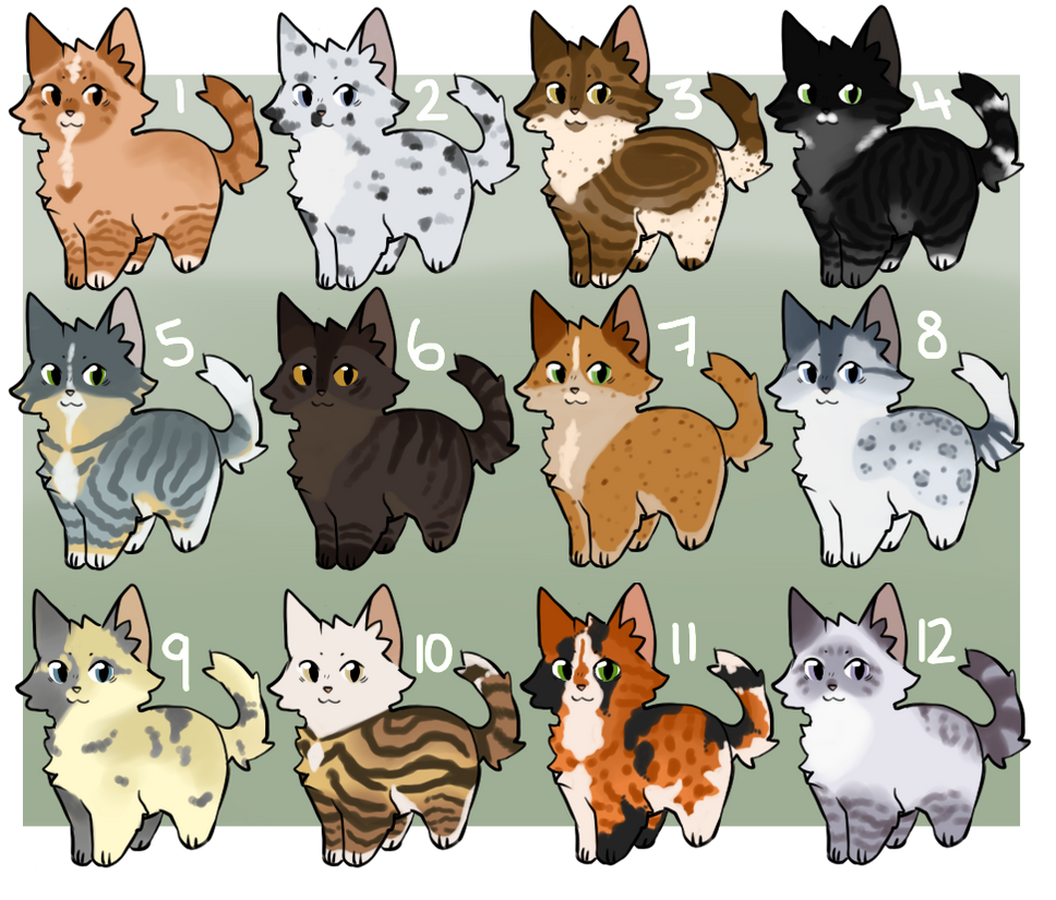 Cheap Cat adopts OPEN 2 by ScorchHound-Adopts