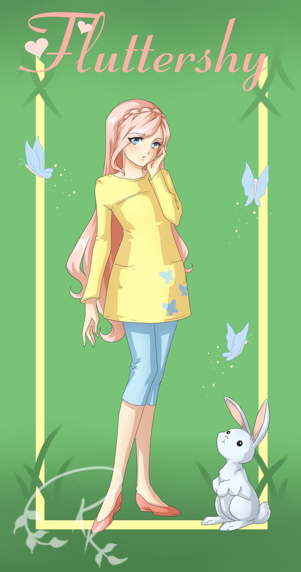 Flutterfly Human Fluttershy as a human by Entheory-art on DeviantArt