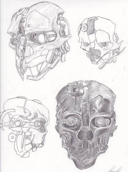 Dishonored mask sketches