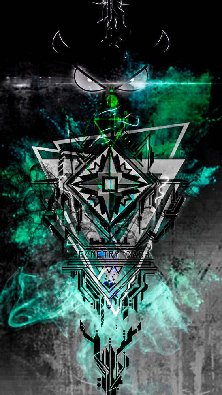 Is amazing wallpaper the geometry dash by BIDCLODE-GD on DeviantArt