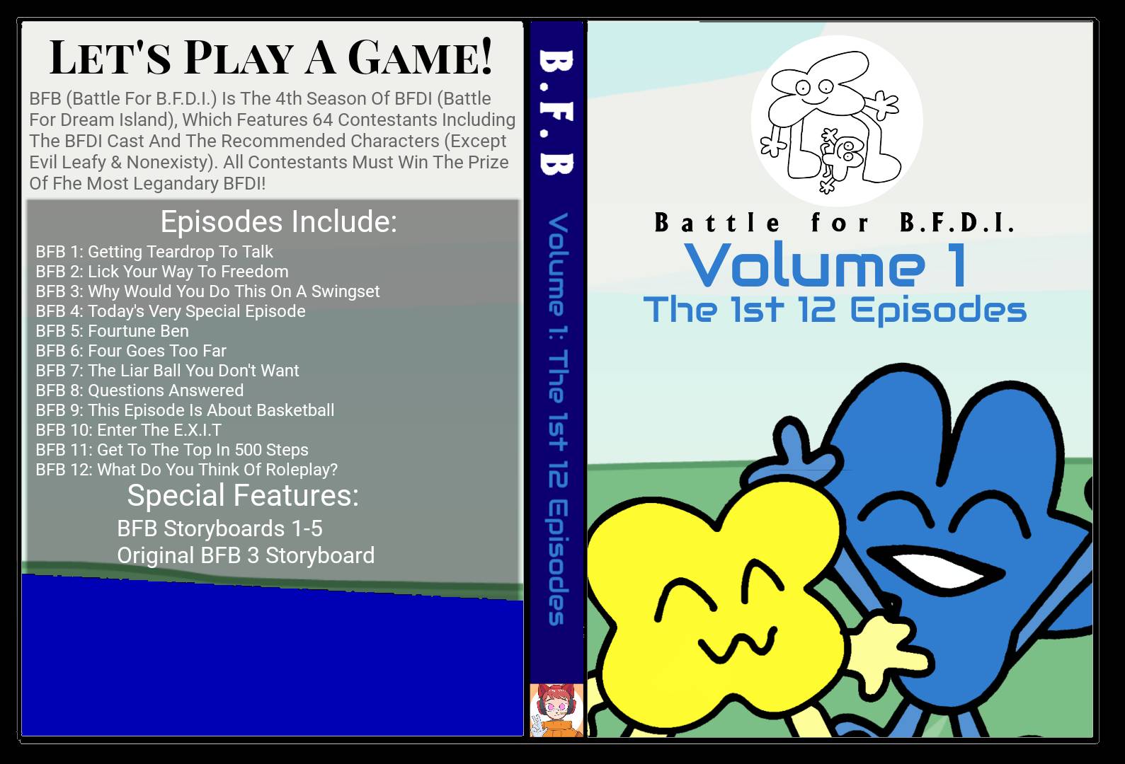 Bfdi Box Set Custom BFB DVD: Volume 1: The 1st 12 Episodes by Devin1TR on DeviantArt