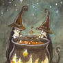 Cauldron Cats ACEO