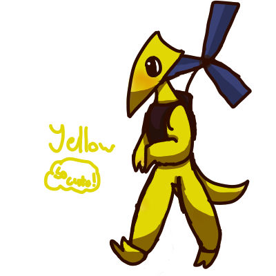 yellow from rainbow friends by bleuqueky on DeviantArt