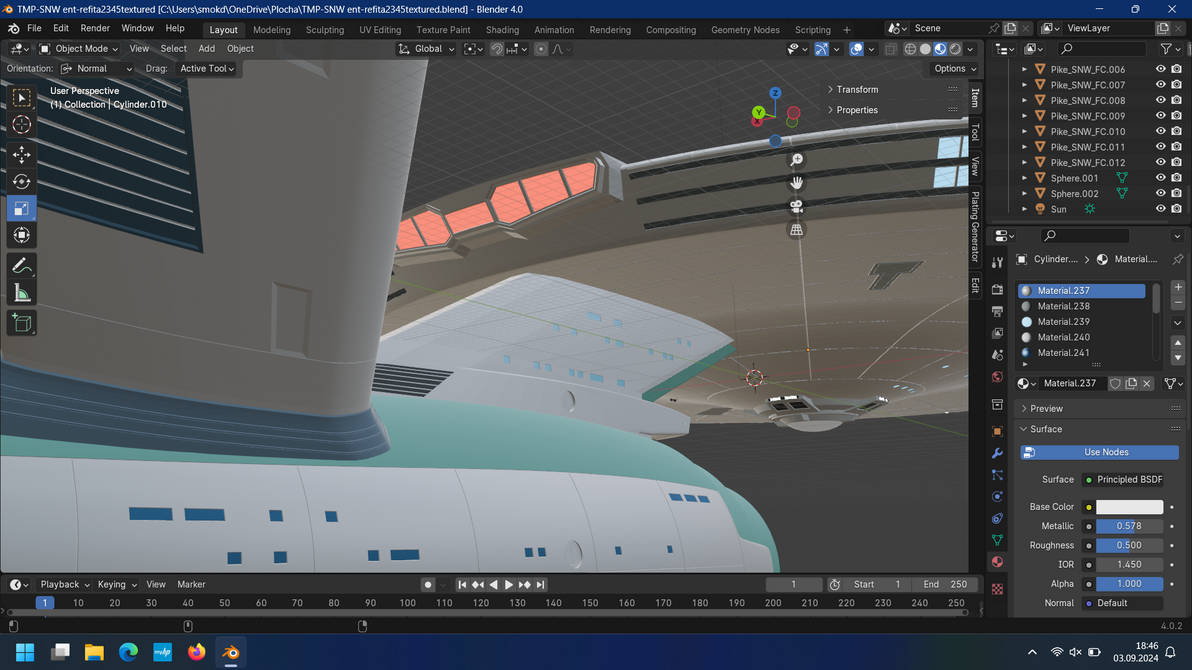 star trek TMP-SNW enterprise impulse engines V2 1. by Smokda93 on ...