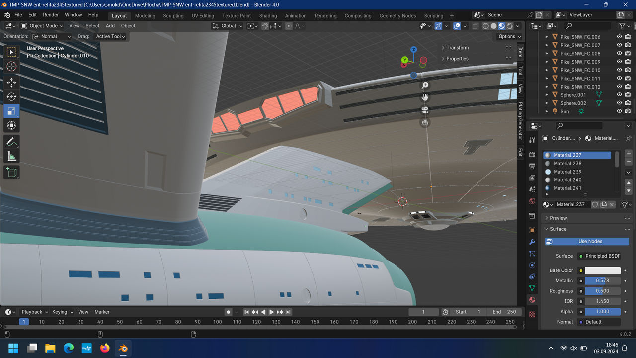 star trek TMP-SNW enterprise impulse engines V2 1. by Smokda93 on ...