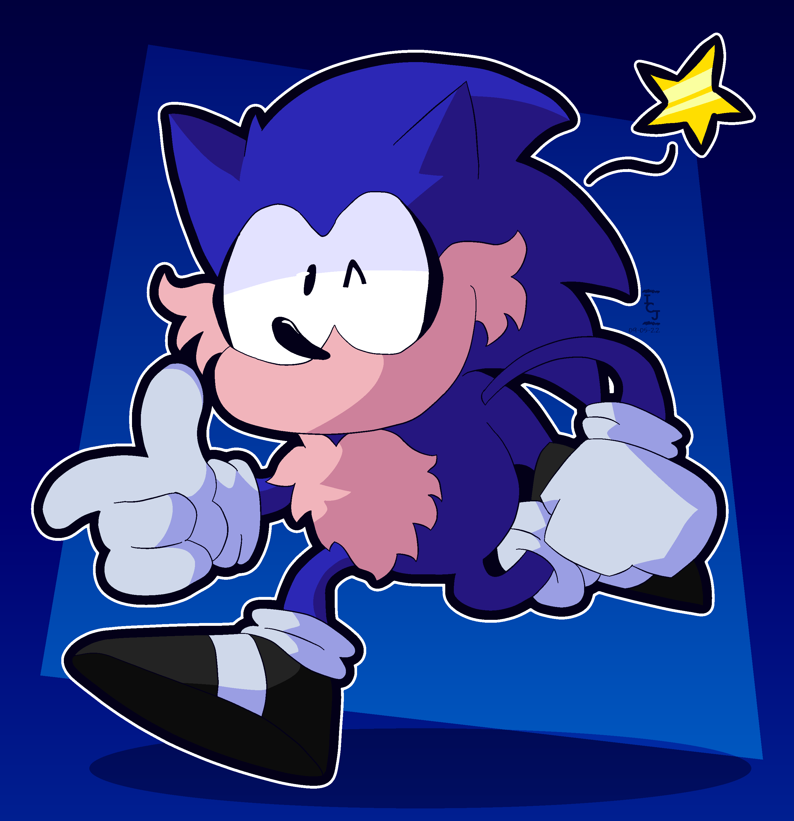 Classic Sonic Fanart by LightFreak86 on DeviantArt