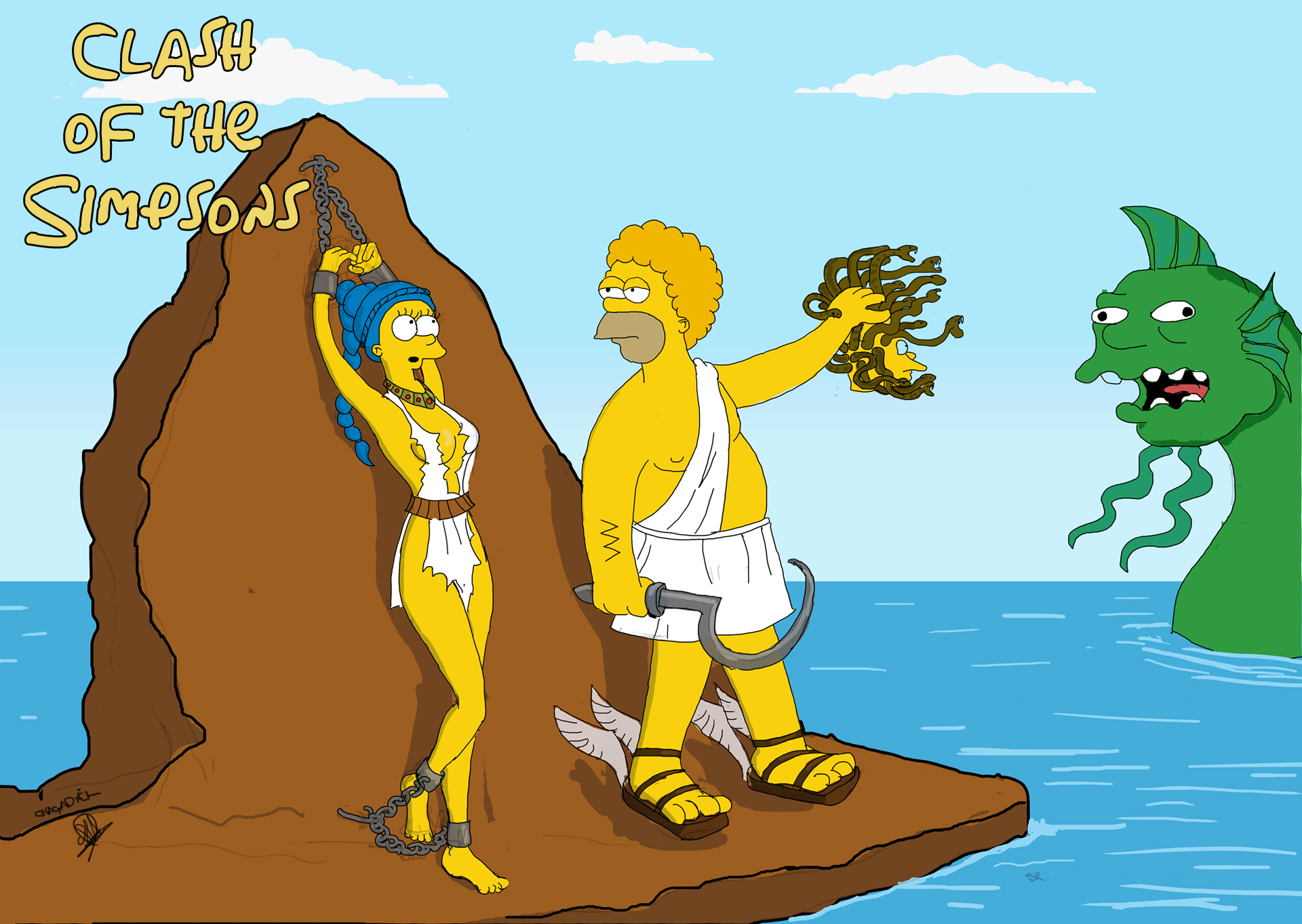 Naked the simpsons girls The Simpsons