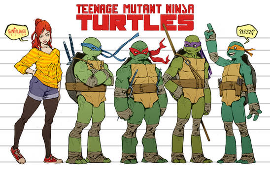 TMNT_height and physical structures model sheet