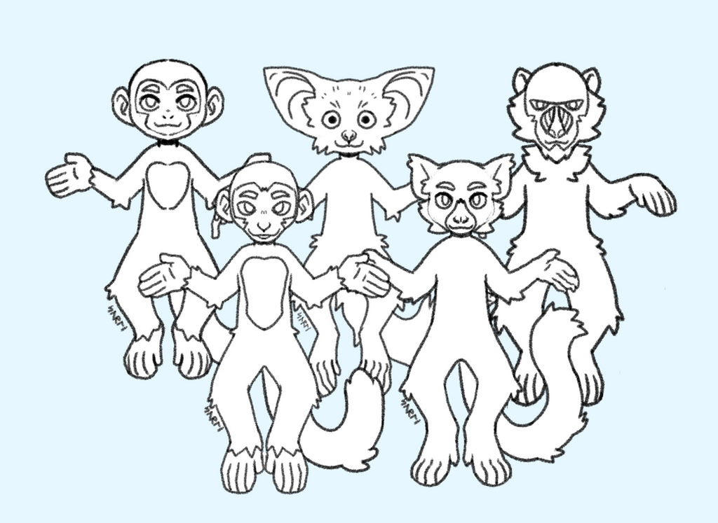 Primates Deviantart Base F2U PRIMATE BASE PACK!! by surlifen on DeviantArt