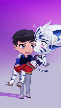 Riku x Kogenta Chibi