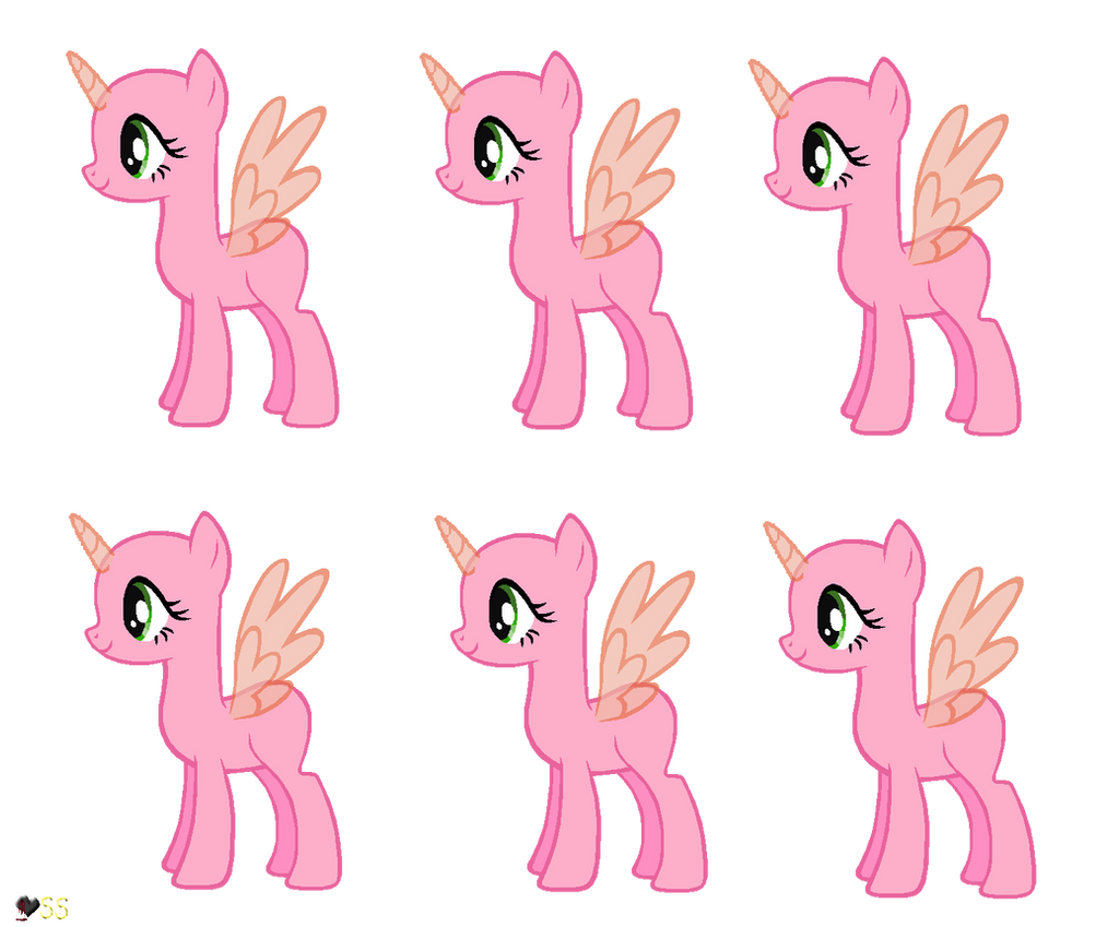 MLP Base: Adoptable Reference Sheet by SparkleBases on DeviantArt