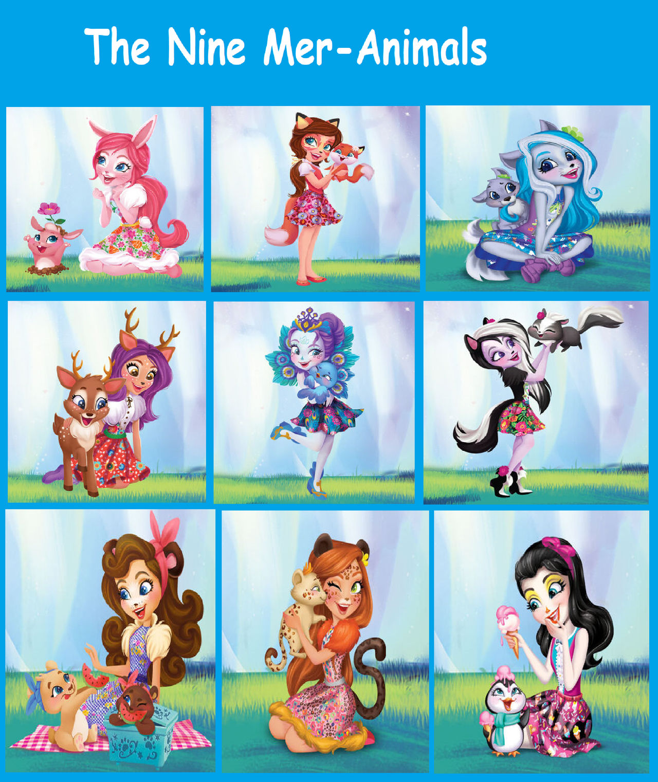 The Nine Mer-Animals by Perithefox10 on DeviantArt