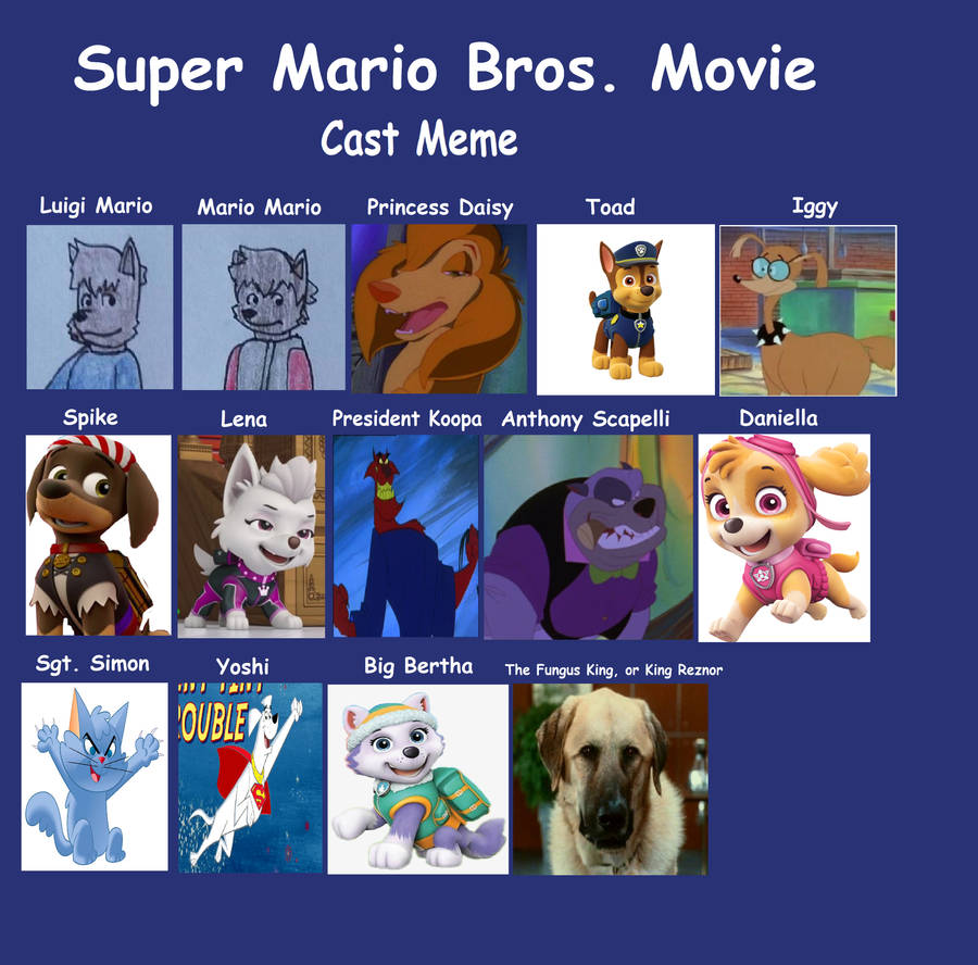 Super Mario Bros Movie Meme Cast by Perithefox10 on DeviantArt