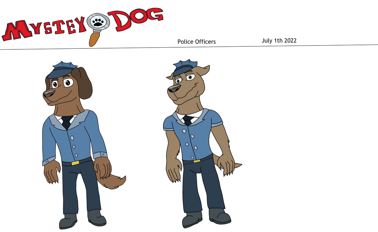 Police Officers Model Sheet by Perithefox10 on DeviantArt