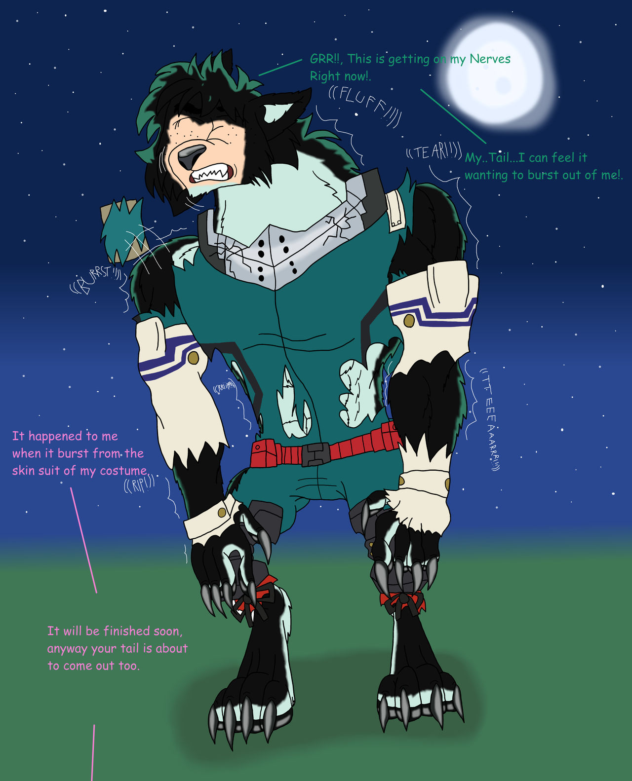 Izuku's First Transformation TF Sequence 3 by Perithefox10 on DeviantArt