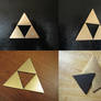 Brass Triforce Magnet Set
