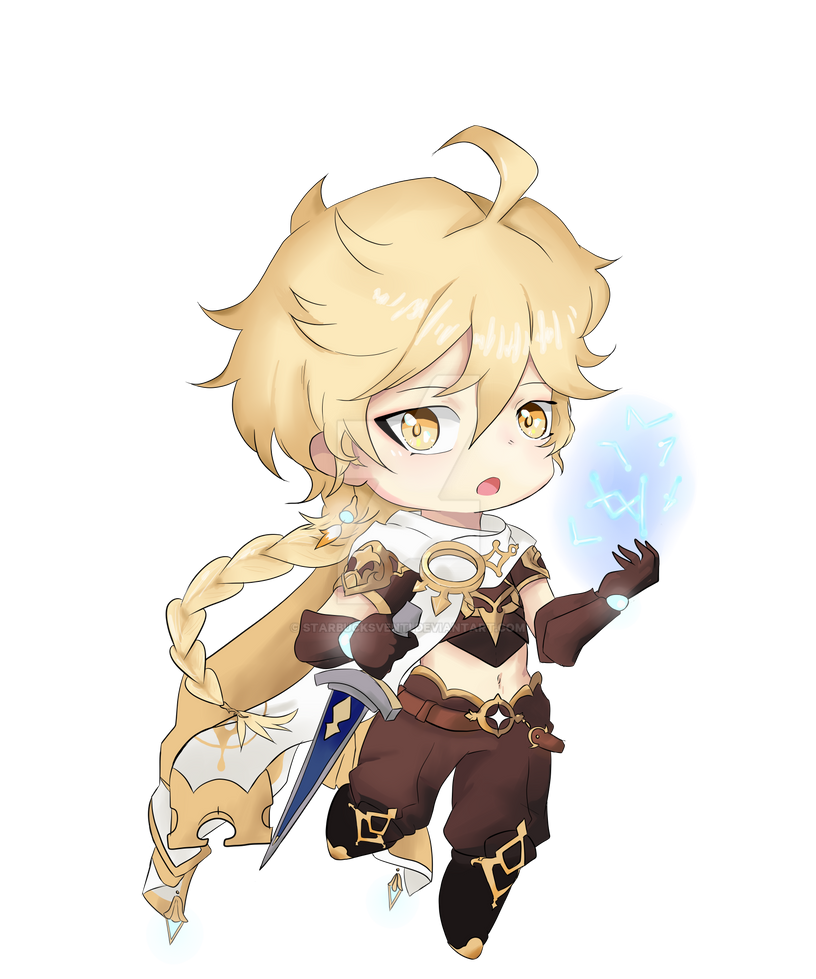 Aether/Male Traveler by StarbucksVenti on DeviantArt