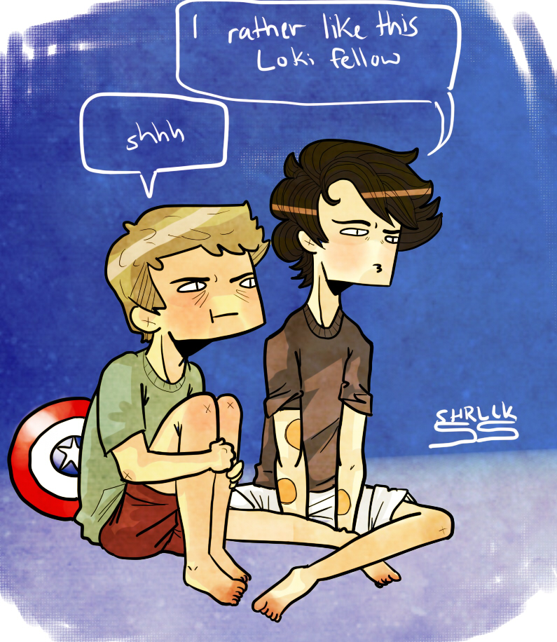 sherlock and john watch the avengers