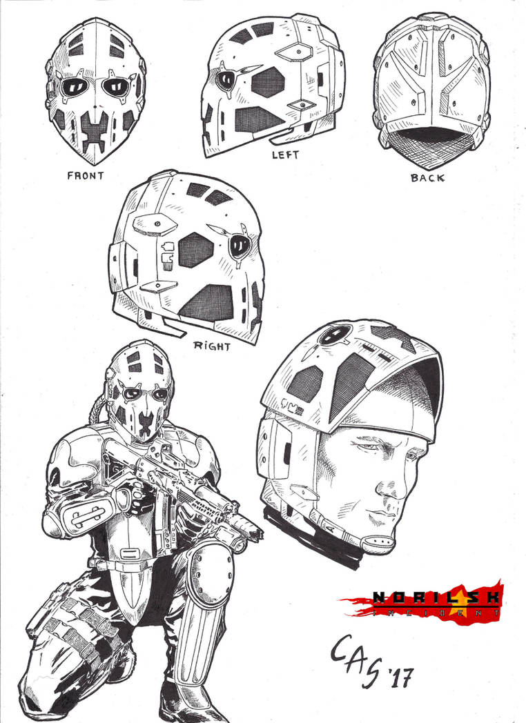 Norilsk Incident Mills's Helmet by carlosarielsosa