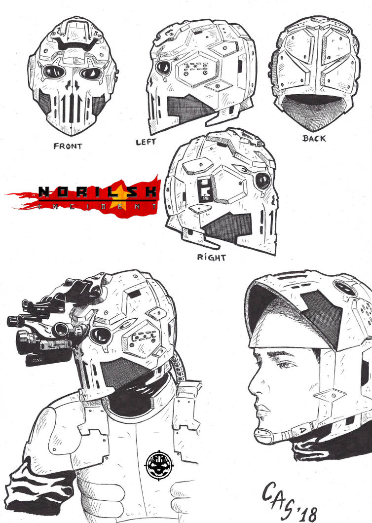 Norilsk Incident Peng's Helmet by carlosarielsosa