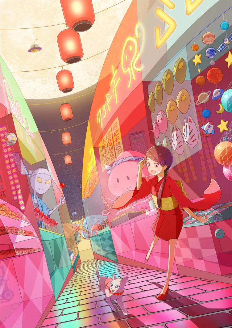Galaxy Night Stalls by azumakiharu Galaxy Night Stalls by azumakiharu