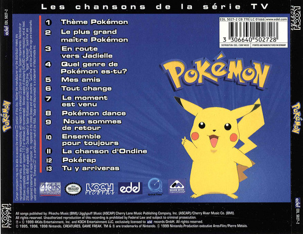 Pokemon 2.B. A Master CD Album Back by TheMadMaxRocketkido on DeviantArt