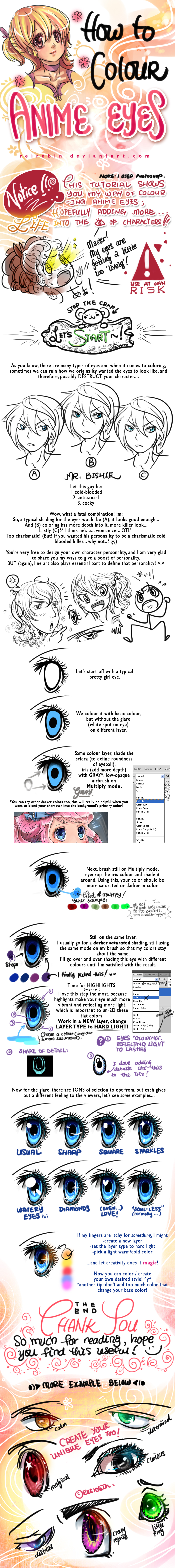 How to color Anime Eyes