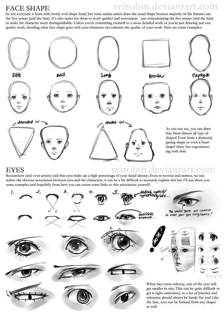 Tutorial: Face and Hair (Page 2) by ReiRobin on DeviantArt