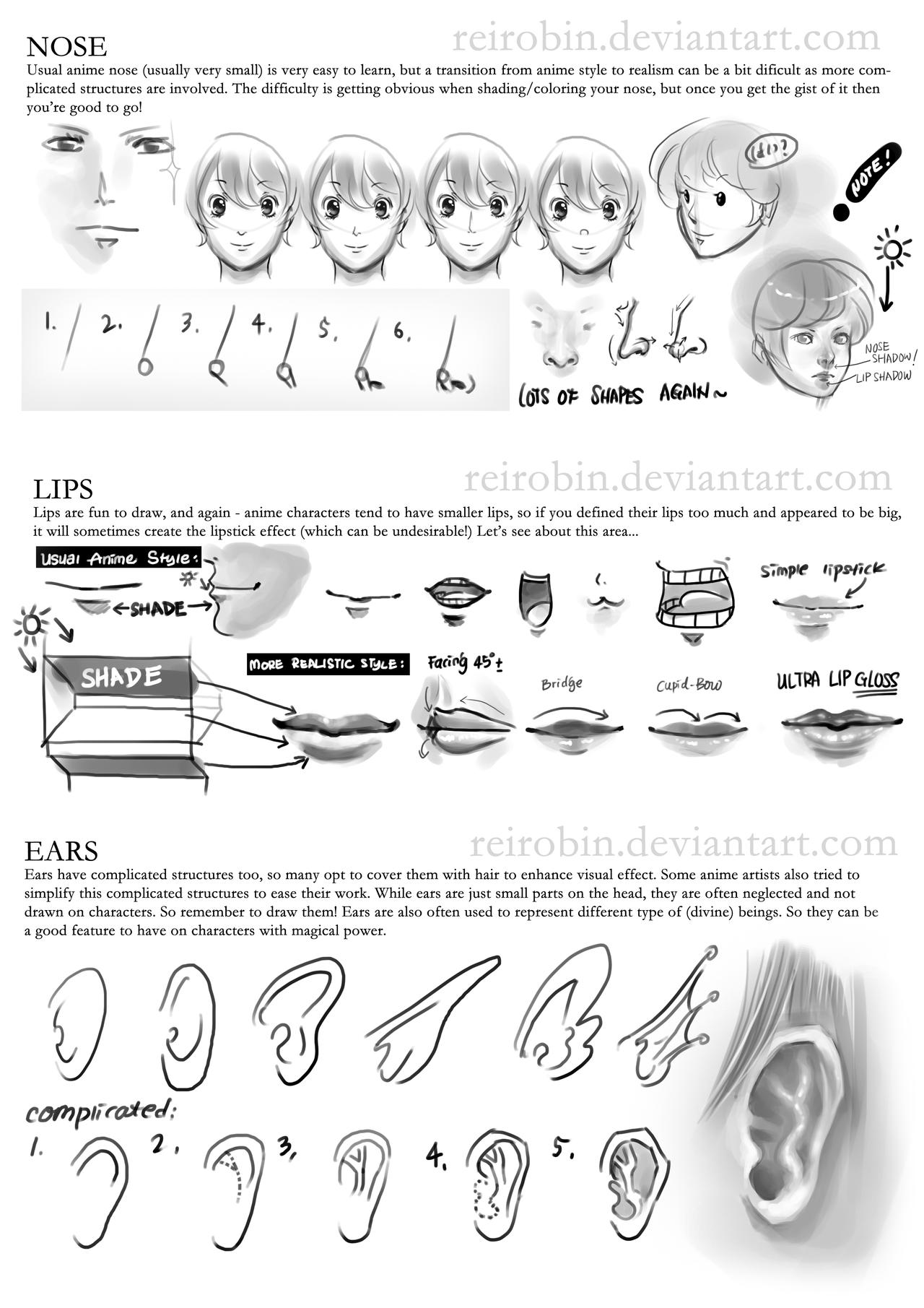Tutorial: Face and Hair (Page 3) by ReiRobin on DeviantArt