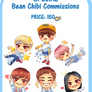 [Special] BEAN CHIBI POINT COMMISSION SAMPLES