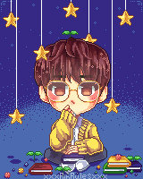 Bookworm Wonwoo Pixel