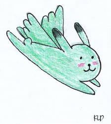 Flying Mint Bunny