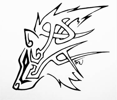 Celtic Tribal Wolf